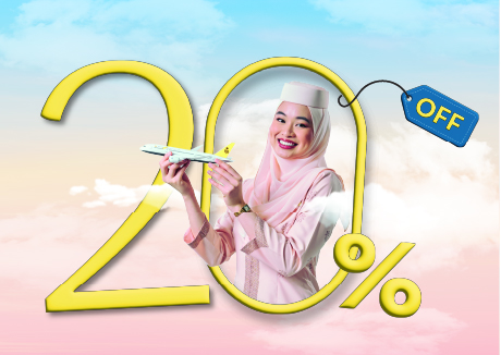 20% off Flight redemption